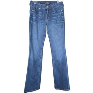 Lucky Brand Jeans Womens 4/27 Blue Brooke Boot Mid Rise Med‎ Wash Stretch Denim